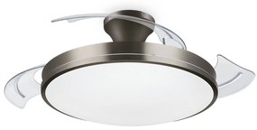 Plafonieră LED cu ventilator Philips LED/35W/230V 5500/4000/2700K nichel + telecomandă