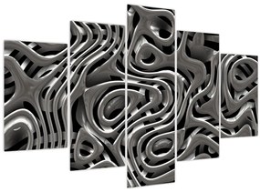 Tablou - Abstractizare metalică (150x105 cm)