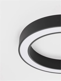 Lustra LED aplicata design modern OPAL 50W negru