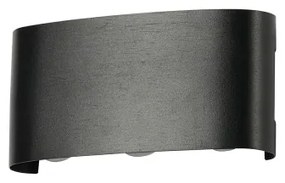 Brilagi - Aplică LED de exterior FLAREBOX, 6W, 230V, neagră, IP65