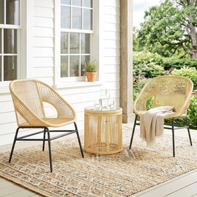 Outsunny bistro mobilier ratan polyrattan | Aosom Romania
