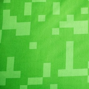 Lenjerie de pat pentru copii verde-albastră din bumbac pentru pat de o persoană 140x200 cm Minecraft "Sssleep Tight" – Jerry Fabrics