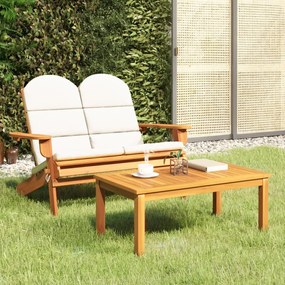 vidaXL Set mobilier de grădină Adirondack, 2 piese, lemn masiv acacia