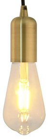 vidaXL Suporturi de lampă 2 buc Bronz E27