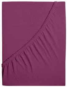 Cearsaf din jersey pentru patut EXCLUSIVE 60x120 cm visiniu