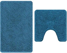 vidaXL Set de mochete anti-derapante pentru baie 2 pcs albastru PP