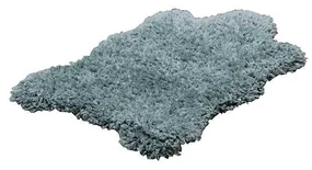 Covor Sheepskin, dreptunghiular, 80x120, uni, turcoaz, poliester, polipropilena