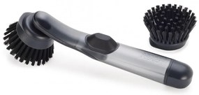 Perie de spalat vase cu dozator Joseph Joseph SinkTech 6500018, Cap inlocuibil, Gri