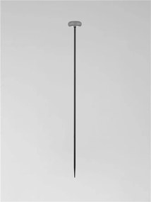Corp iluminat exterior decorativ cu tarus CAMI H-110cm, ciment negru
