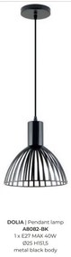 Pendul, Lustra suspendata design industrial DOLIA negru