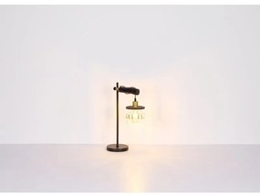 Veioza, lampa de masa design modern COMMA alama mat, negru