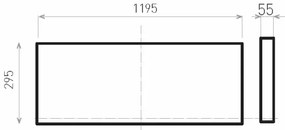 Panou LED aplicat ILLY II UGR LED/46W/230V