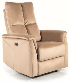 Fotoliu recliner Neptun velvet bej Blu28