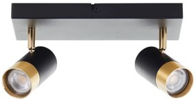 Brilliant - Spot LED VIGOLO 2xGU10/5W/230V negru/auriu
