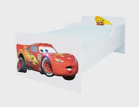 Pat copii Fulger Mcqueen Mic 2-6 ani Simplu Cu saltea