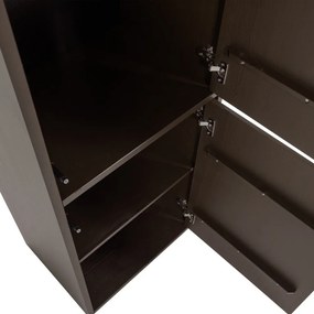 Dulap modular maro închis din lemn de pin 55x215 cm Meggy – WOOOD