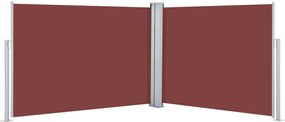 vidaXL Copertină laterală retractabilă, maro, 100 x 1000 cm