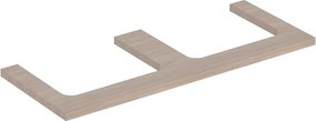 Blat pentru lavoar Geberit One cu decupaj dublu stejar bej 135 cm