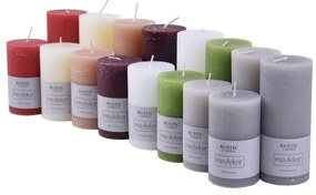 Lumânare Rustic candles by Ego dekor Rust, durată ardere 38 h, verde