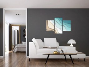 Tablou abstract cu plaja mării (90x60 cm)