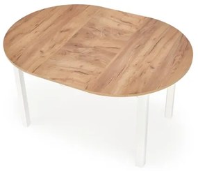 Masă de dining CALMIO, stejar craft/alb