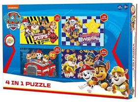 Patrula Cățelușilor Puzzle Pups 4 în 1