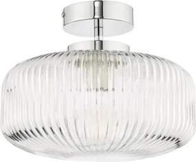 Där Lighting RIV5208 -Plafonieră aplicată pentru baie RIVA 1xE27/60W/230V IP44 crom