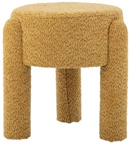 Scaun tip taburet galben ocru tapițat Bruno – Bloomingville