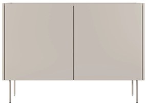 Comoda Desin 120 cm cu picioare metalice - cașmir / stejar nagano