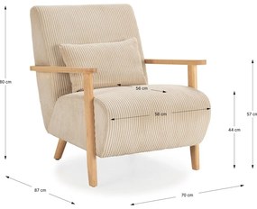 Fotoliu bej Bonnie – Marckeric