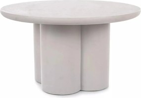 Masuta cafea ROSALIA, gri deschis, microciment, 80x45 cm