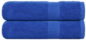 vidaXL Prosoape de duș 2 buc Albastru 70x140 cm 360 g/m² 100% bumbac