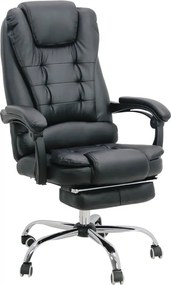 Scaun directorial cu suport de picioareOFF 418 negru