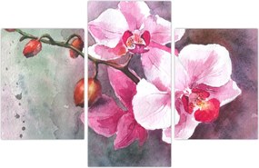 Tablou - Orhidee, acvariu (90x60 cm)