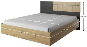 Dormitor GLOBAL418(dulap+pat+2xnoptiera)