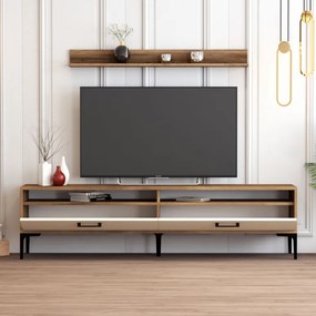 Comoda TV Istanbul - Walnut, Crem