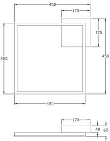 Plafonieră LED dimabilă BARD LED/39W/230V 4000K alb Fabas Luce 3394-62-102