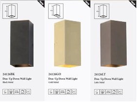 Aplica iluminat ambiental metal negru Don Square 2