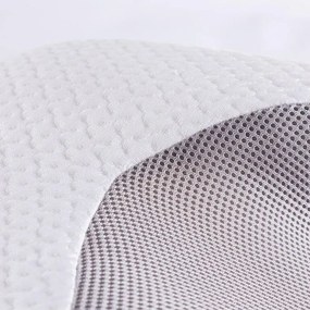decoDoma Pernă ergonomică din spumă cu memorie alb-gri 60 x 35 cm