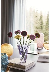 Set 2 vaze din sticlă Hübsch Candy, alb - roz