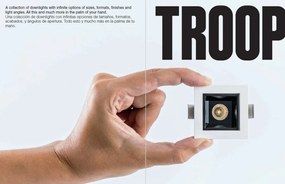 Mini Spot LED incastrabil TROOP recessed black-black 2W 15° 2700K CRI90
