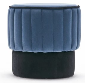 Taburet Rose Pouf albastru