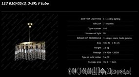Pendul modern cristal Bohemia L17 010/05/3, 3-SK