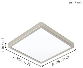 Eglo 99254 - Plafonieră LED FUEVA 5, 20W, 230V