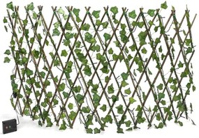 Instalație LED solară Aigostar 102xLED/2x0,7m IP65 alb cald iederă