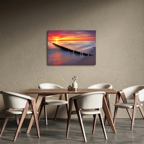 Tablou - Apus de soare, Marea Baltică, Polonia (70x50 cm)