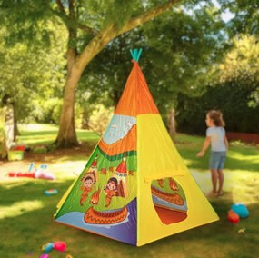 Cort Teepee, casă indiană pentru copii 100 x 135 cm