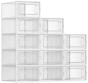 Raft modular BOXIFY cu compartimente, alb