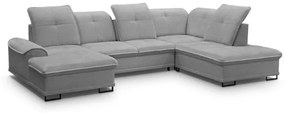 Coltar extensibil forma U gri deschis Boss