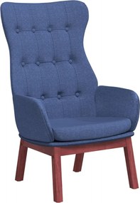 vidaXL Scaun de relaxare, albastru, material textil